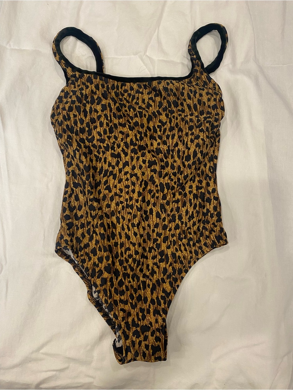 Bill Blass Swimsuit Vintage Leopard Print Size 10